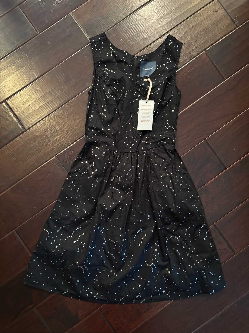 Modcloth "Heart and Solar System" A-Line Dress - Size 2